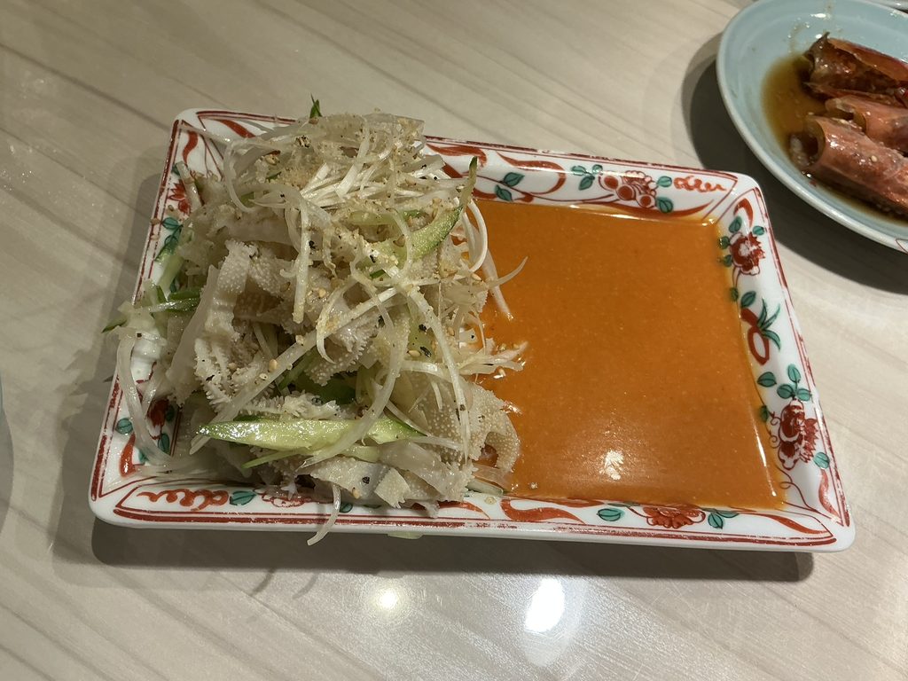 焼肉三宝苑のセンマイ刺し