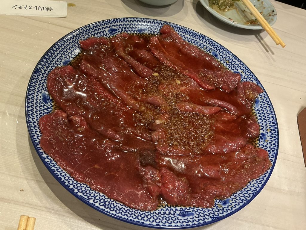 焼肉三宝苑の上ロース