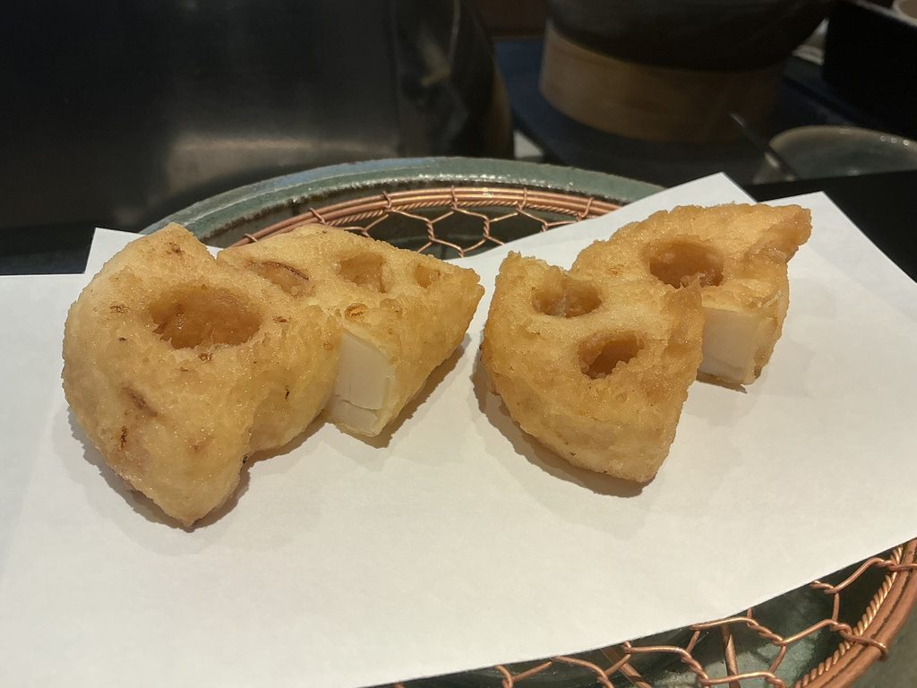 天々蕎々うめ庵のレンコン