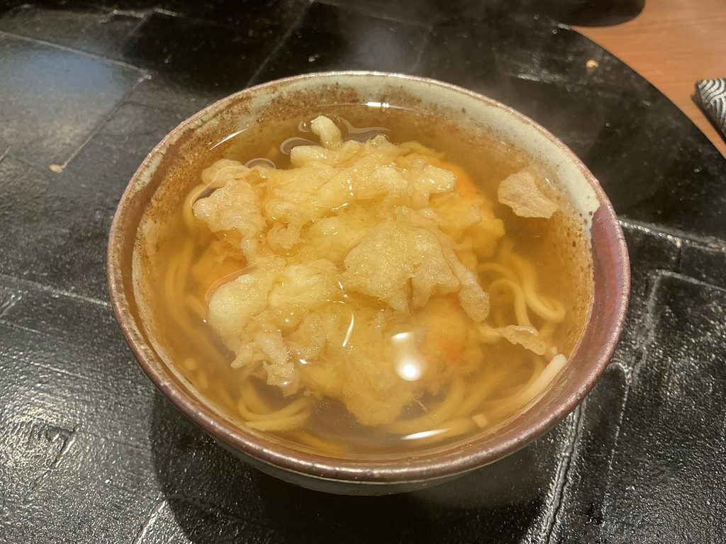 天々蕎々うめ庵のかき揚げ
