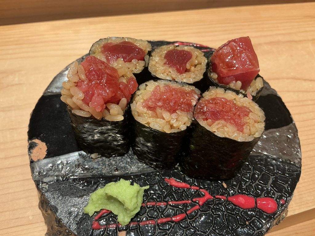 寿司清の中落ち・鉄火巻き