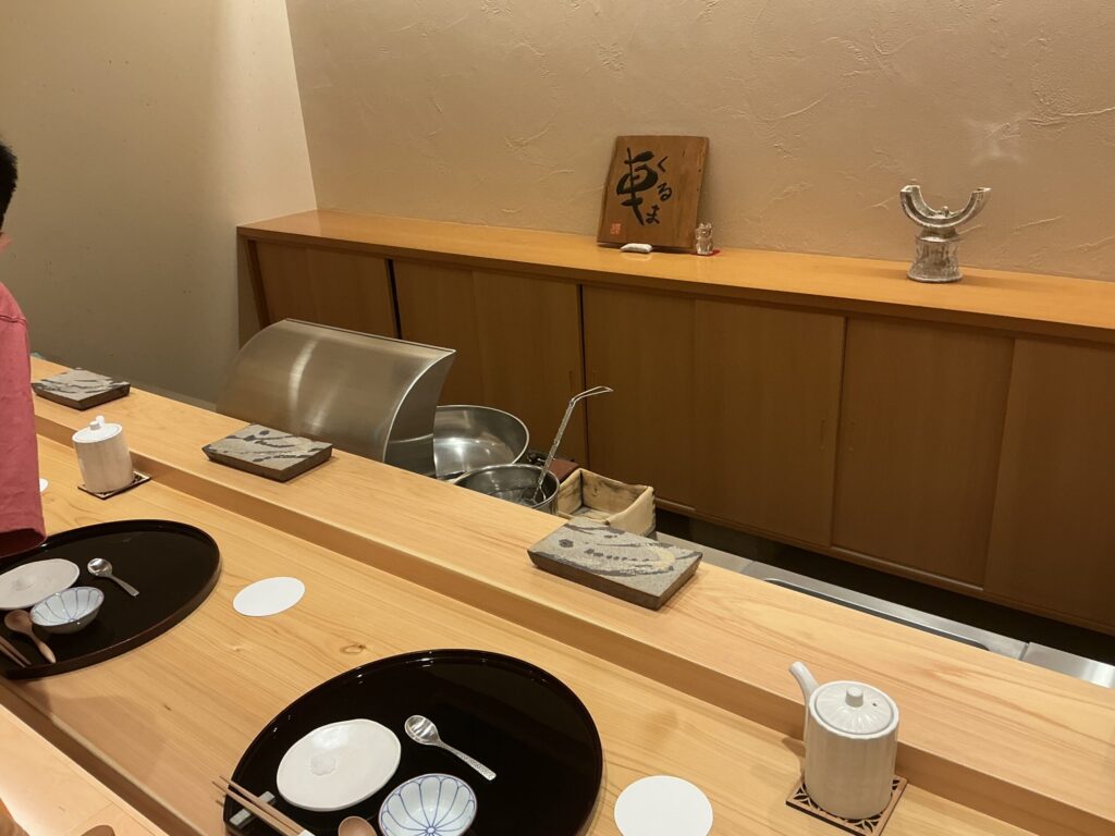 天ぷら車の店内