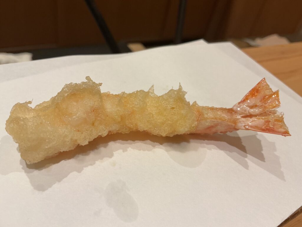 天ぷら車のクルマエビ