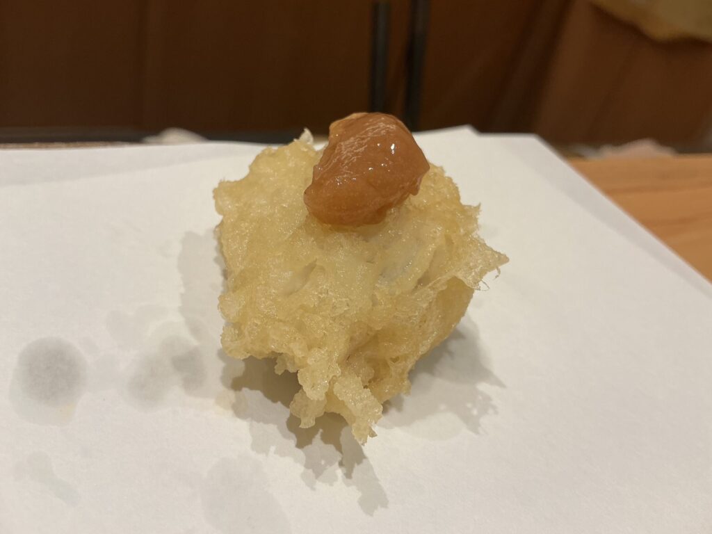 天ぷら車のハモ