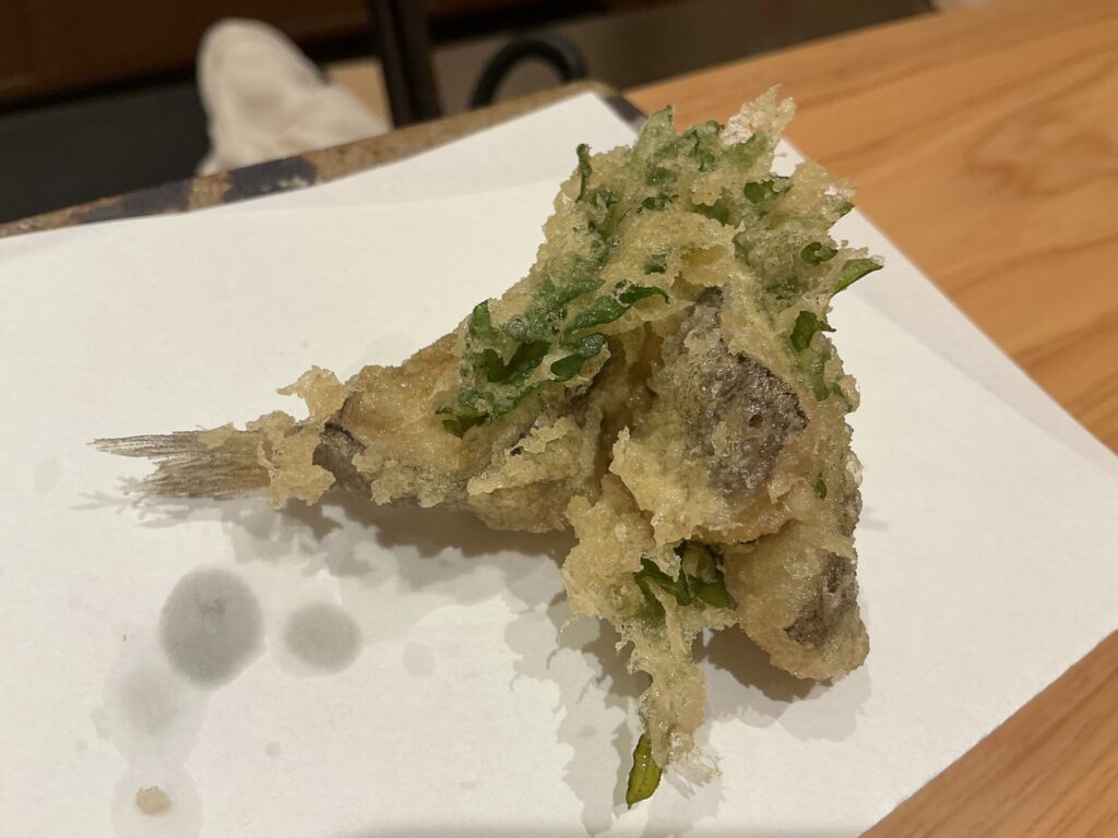 天ぷら車のメヒカリ