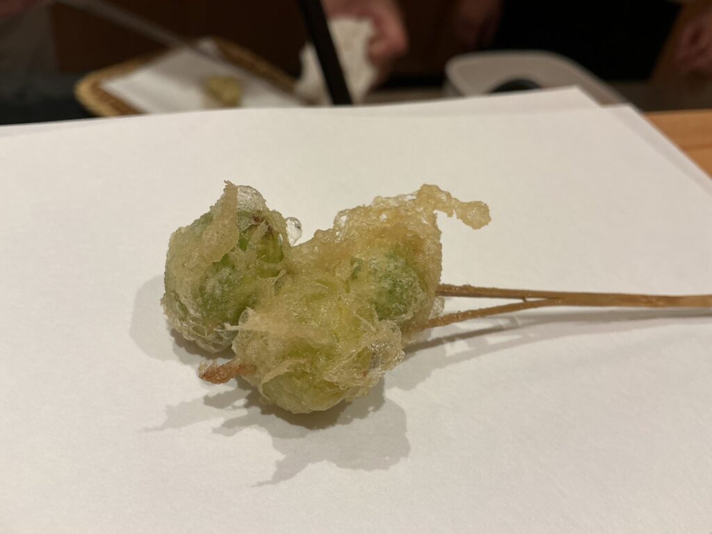 天ぷら車のギンナン