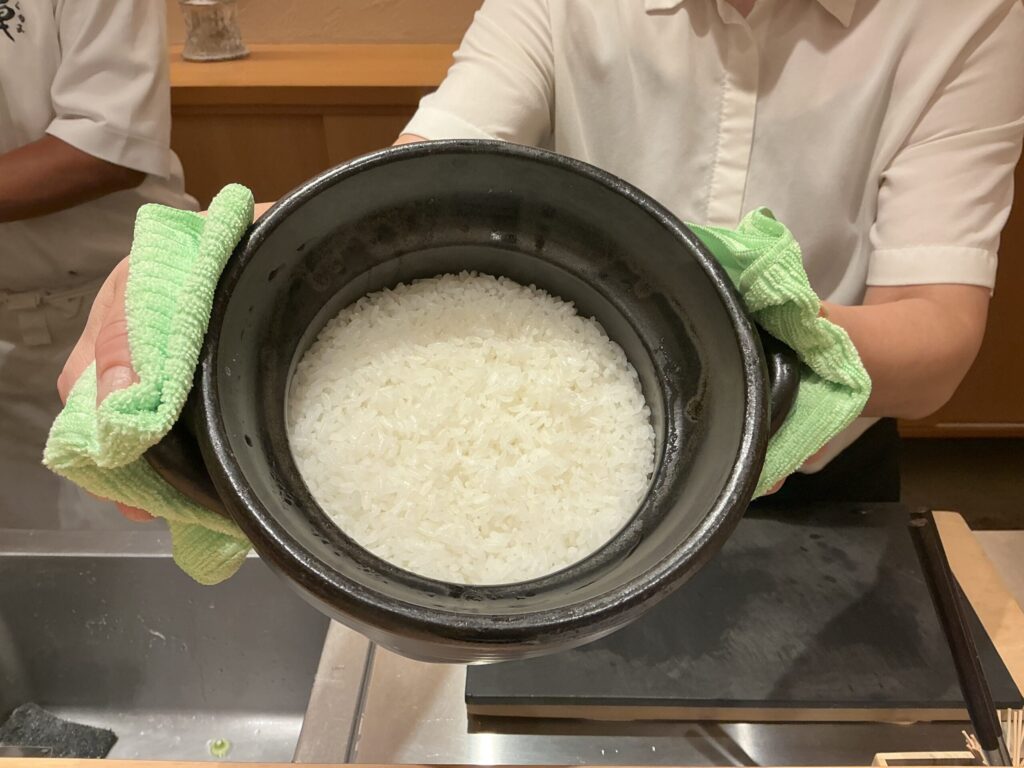 天ぷら車のご飯