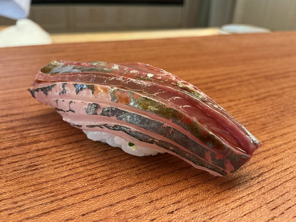 つくし寿司のアジ