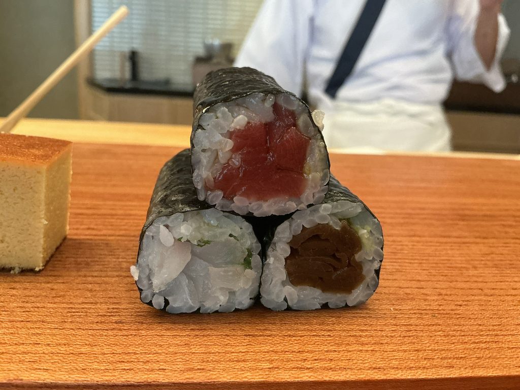つくし寿司の巻物