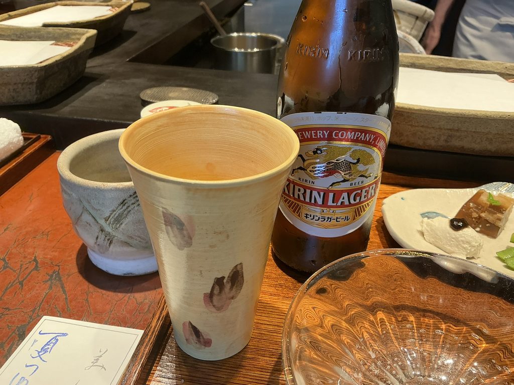 みかわ是山居のビール