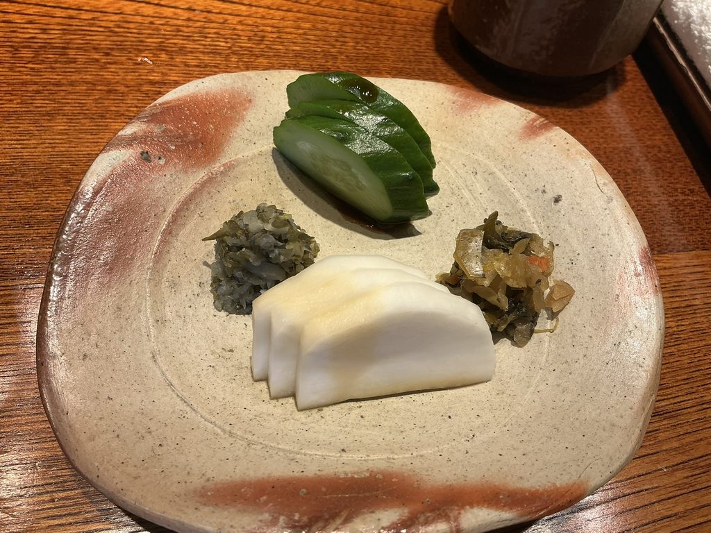 みかわ是山居の漬物