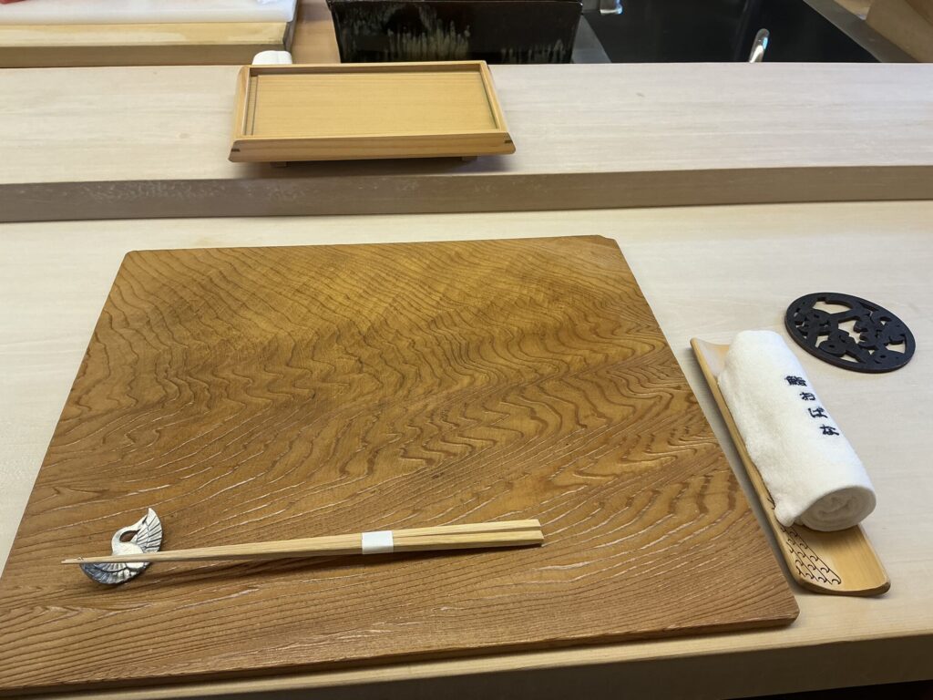 鮨おばなのカウンターセット