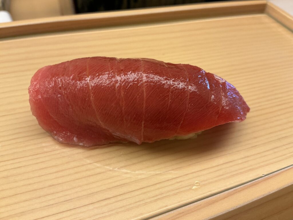 鮨おばなの中トロ