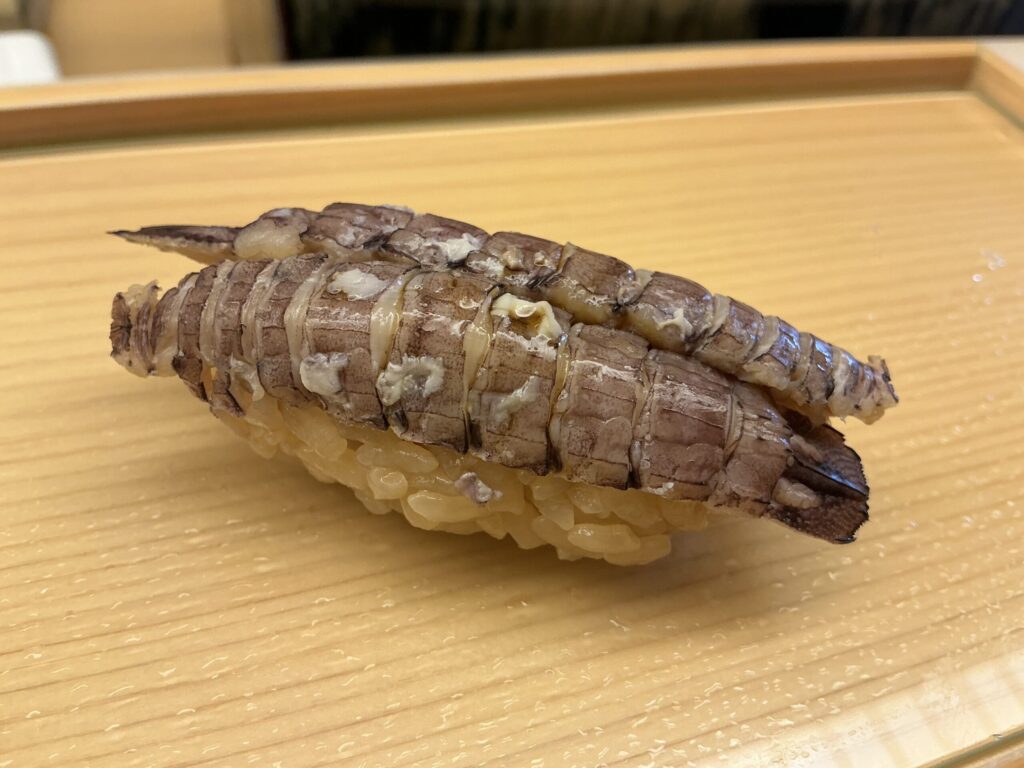 鮨おばなのシャコ