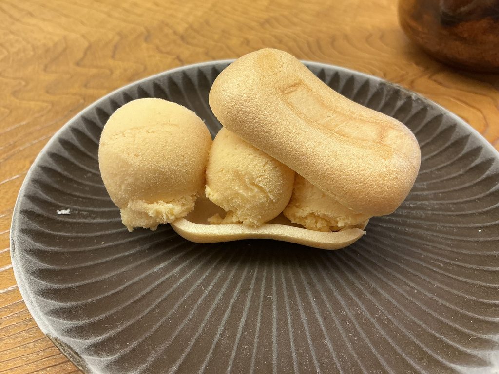 鮨おばなの貴醸酒アイス