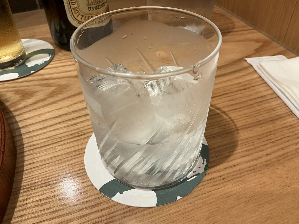 日比谷ろくさん亭の蕎麦焼酎