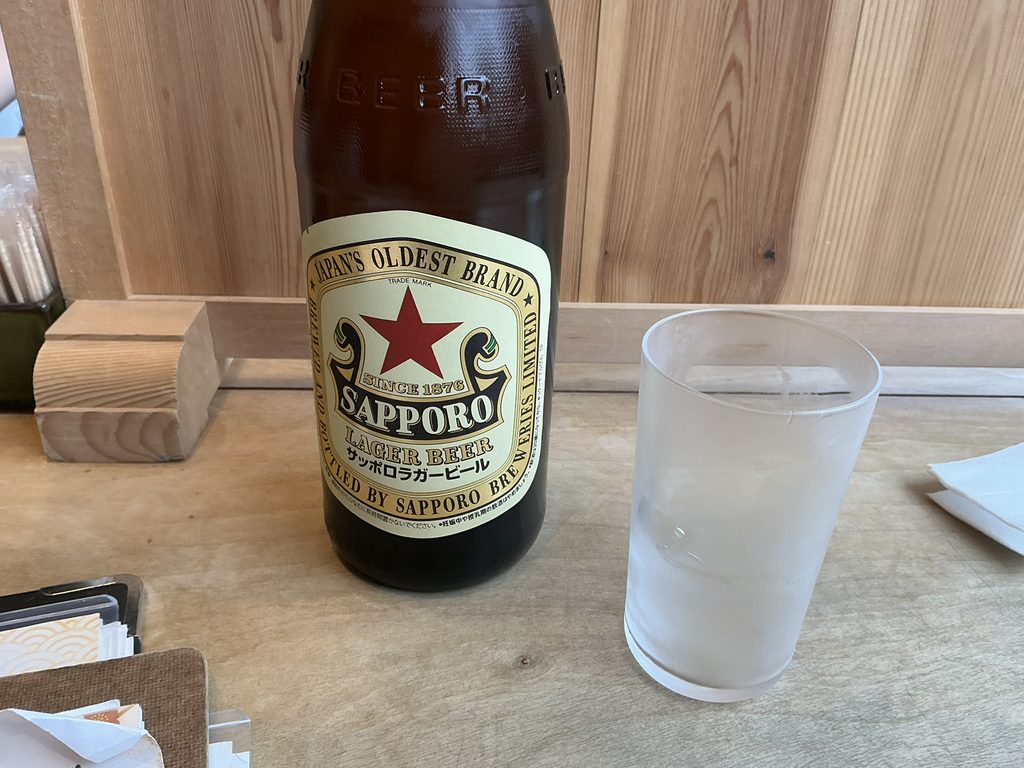 手打ち蕎麦なみののビール