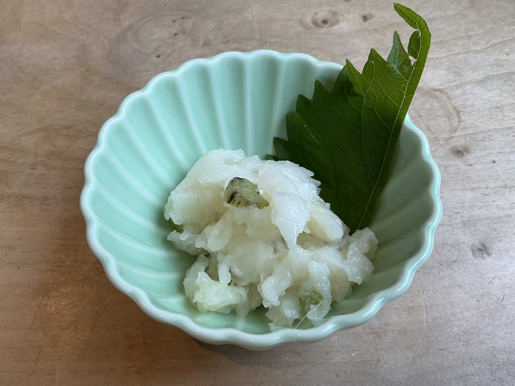 手打ち蕎麦なみののえんがわワサビ漬け