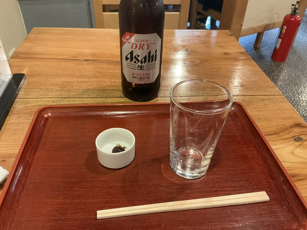 吾妻橋やぶそばのビール